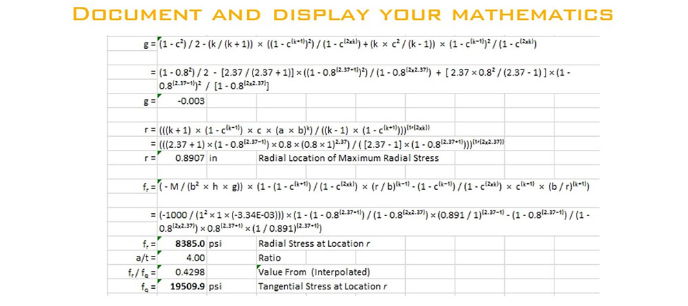 Document and display your mathematics